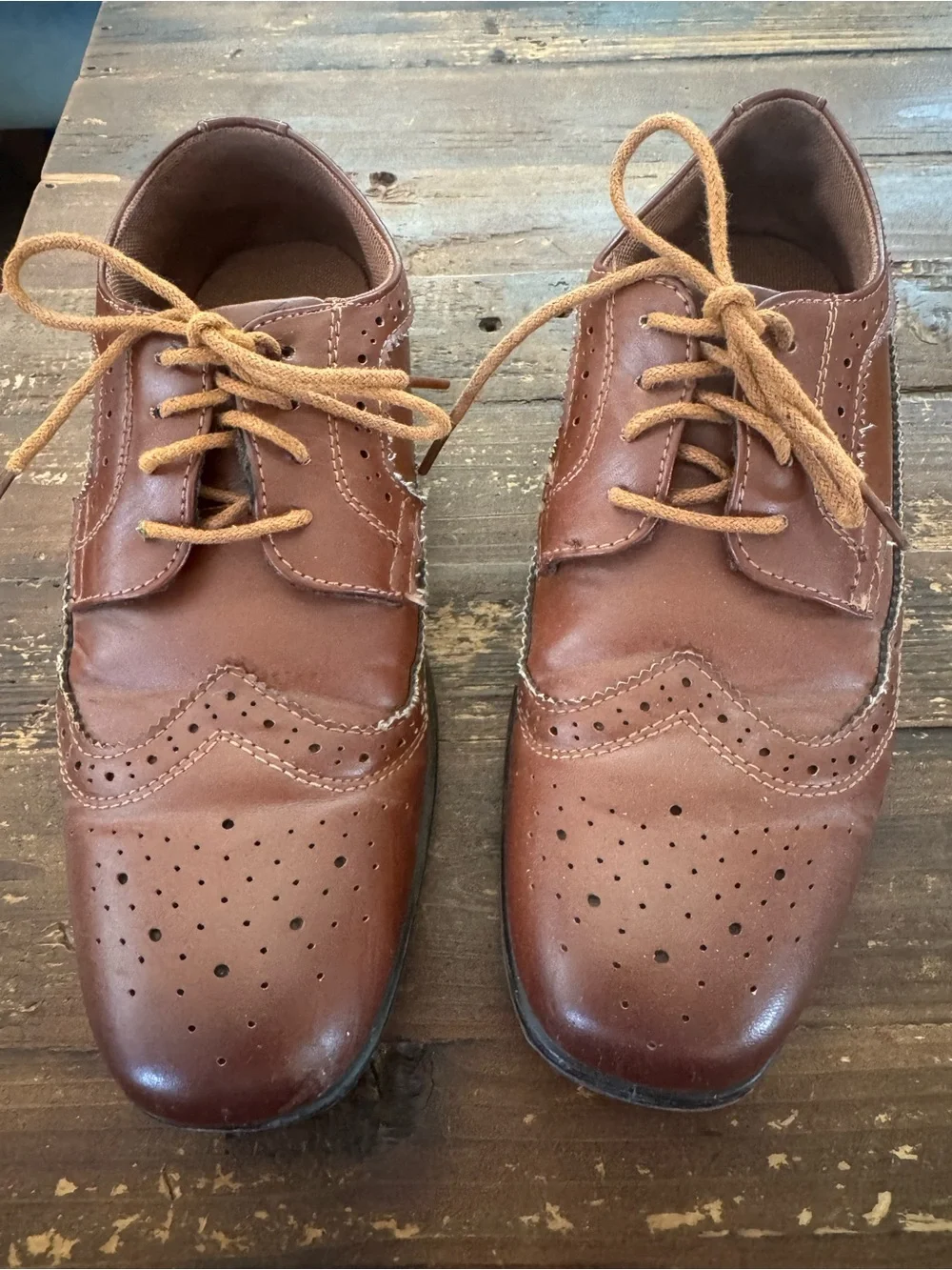 Deer Stags Boys' Ace Formal Dress Shoe Wingtip Oxford
